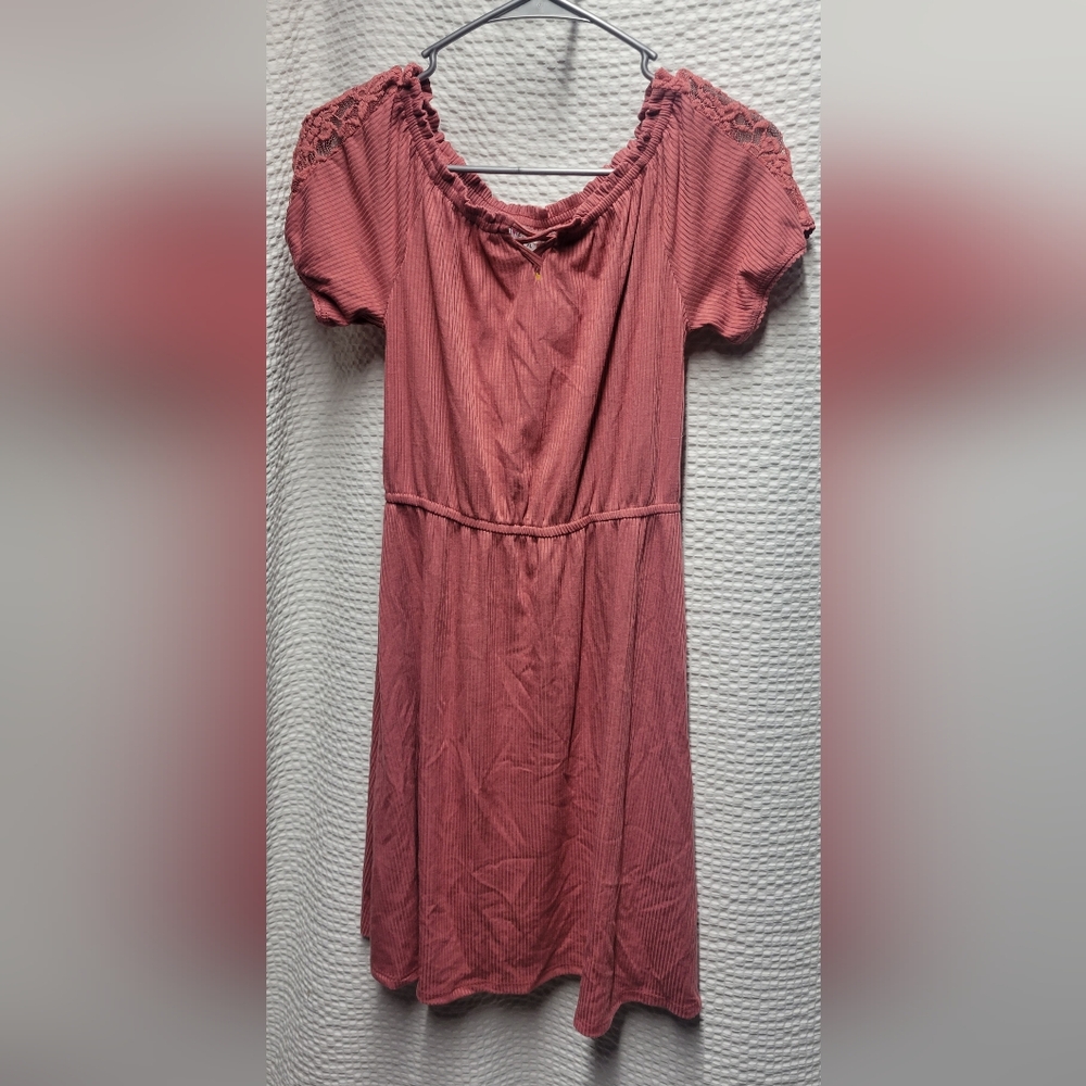 Elegant Dusty Rose Mini Dress